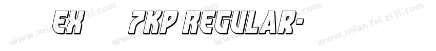モトヤEXアポロ7KP Regular字体转换